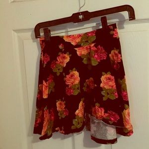 Floral skater skirt